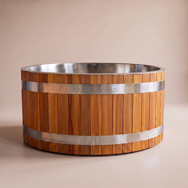 1-Person Cedar Ice Bath, front view